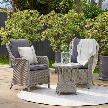 Stone Grey Antigua Bistro Set with Ceramic Top