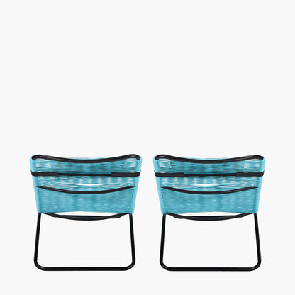 Rio Blue Outdoor Sunloungers (pair)