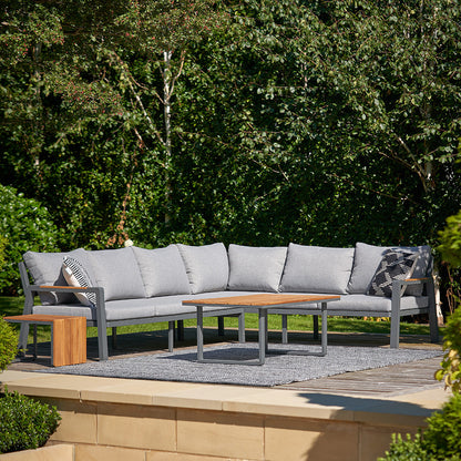 Stockholm Anthracite Outdoor Corner Seating Set