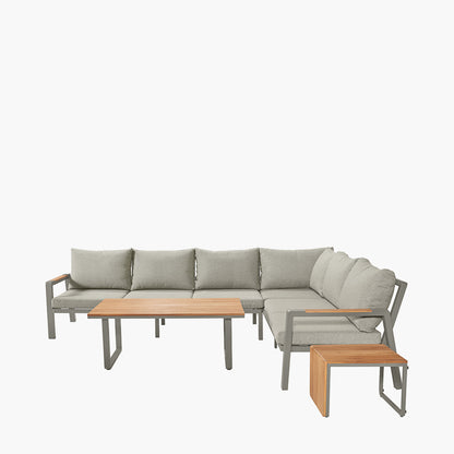 Stockholm Limestone Outdoor Corner Seating Set