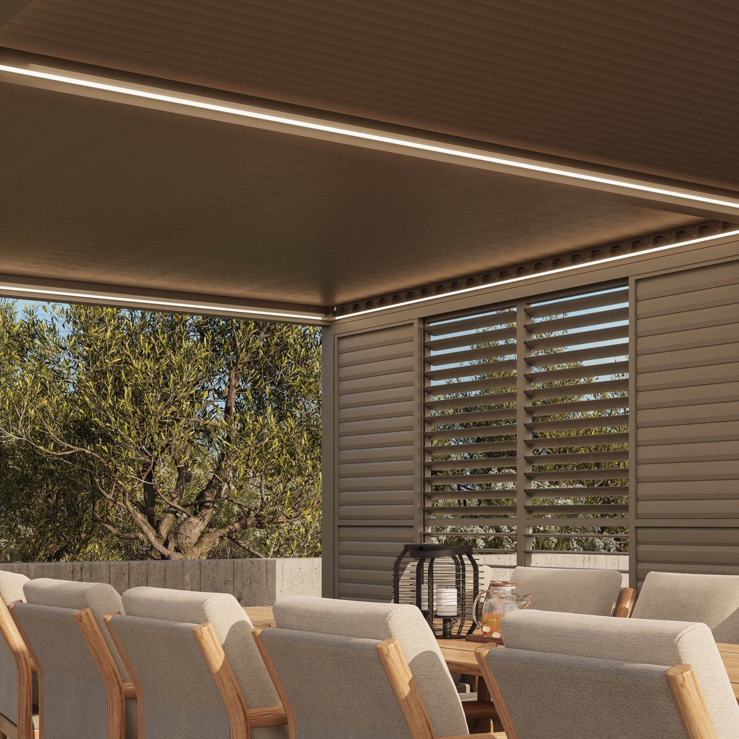 Luxe Pergola Louvered Side Panels